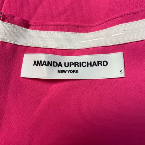 Amanda Uprichard New York Hot Pink Halter Mini Dress Size‎ S - Picture 2 of 6